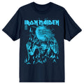 Iron Maiden 50 Life After Death Flames Blue T Shirt product image 1