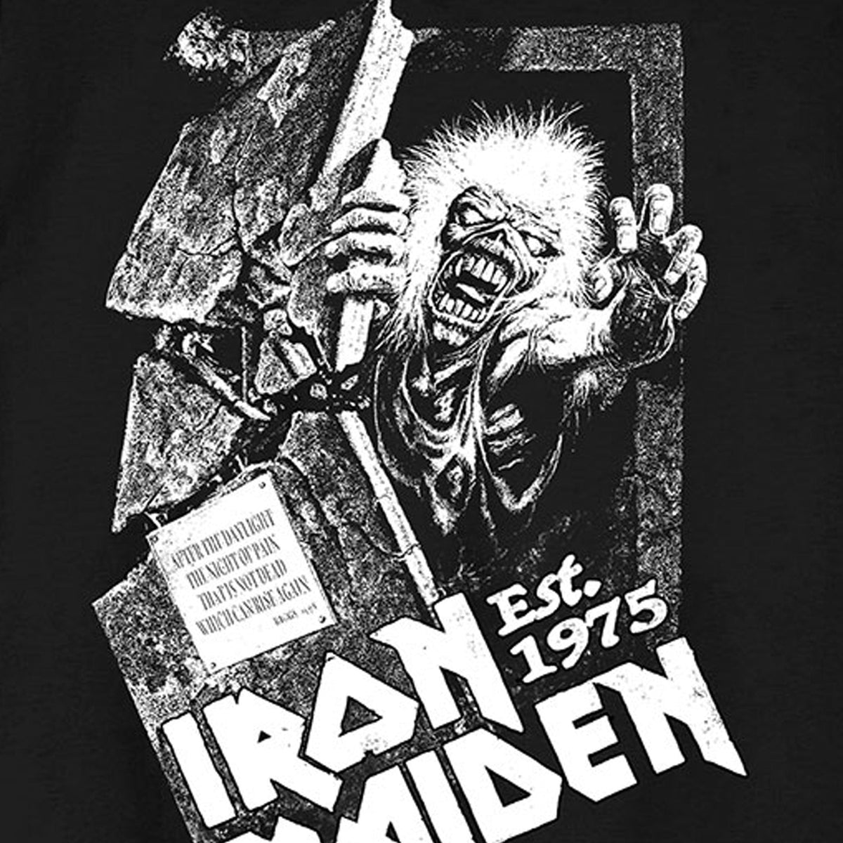 Iron Maiden Est 1975 No Prayer Grave T Shirt product image 2