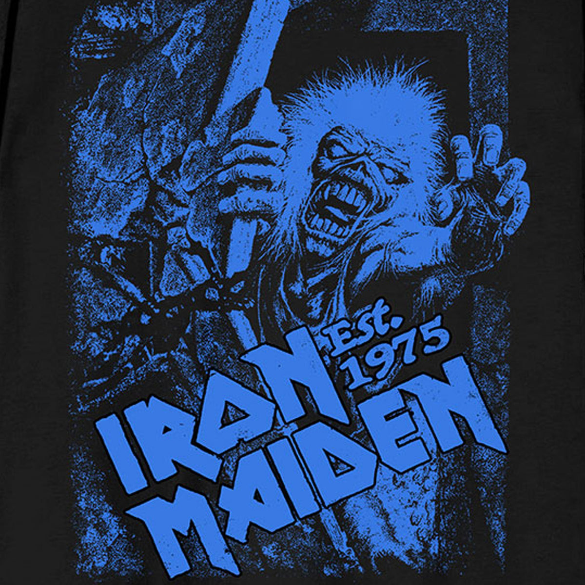 Iron Maiden Est 1975 No Prayer Grave Blue T Shirt product image 2