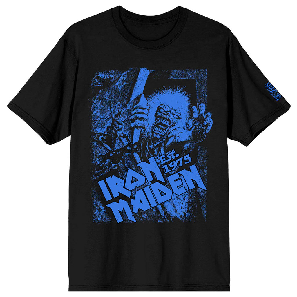 Iron Maiden Est 1975 No Prayer Grave Blue T Shirt product image 1