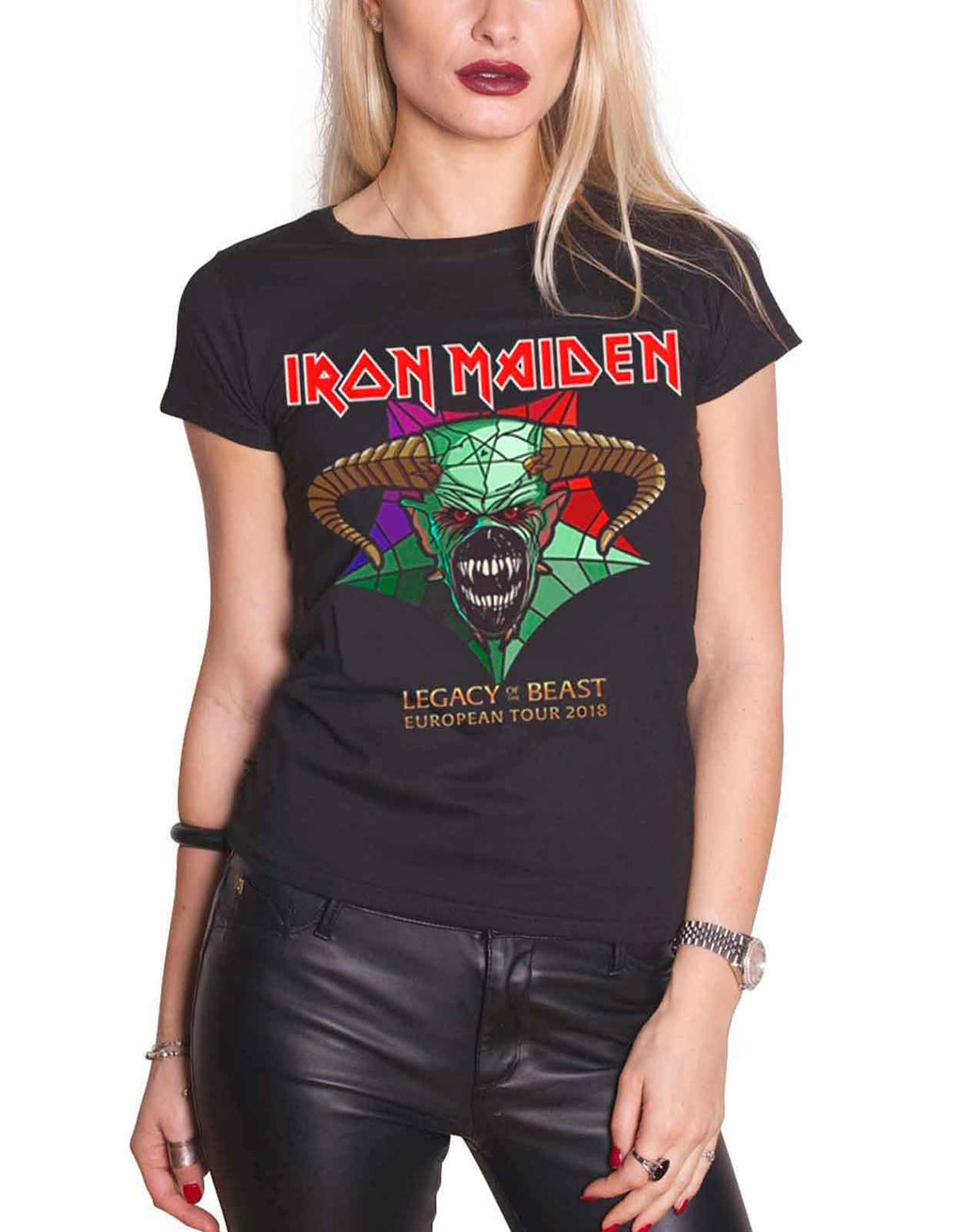 Iron Maiden Legacy of The Beast European Tour Skinny Fit T product image 1