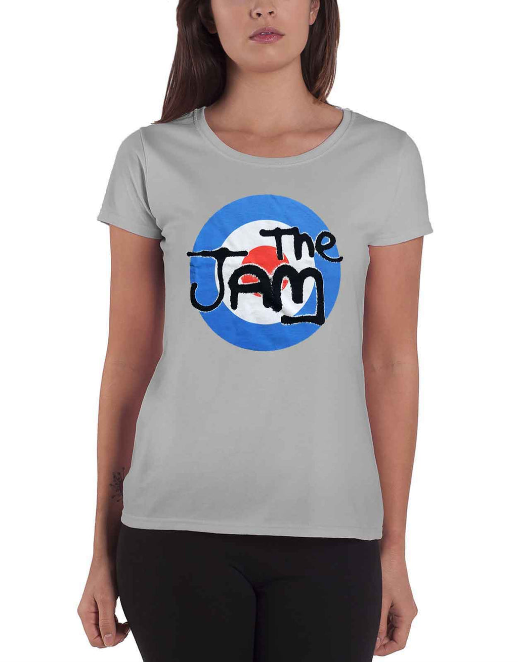 The Jam Spray Target Band Logo Skinny Fit T Shirt product image 1