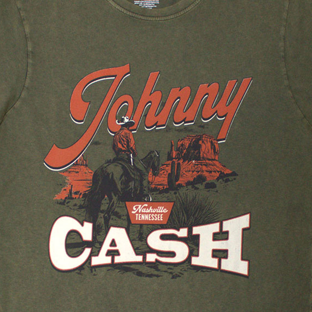 Johnny Cash Desert Cowboy Stone Wash T Shirt product image 2