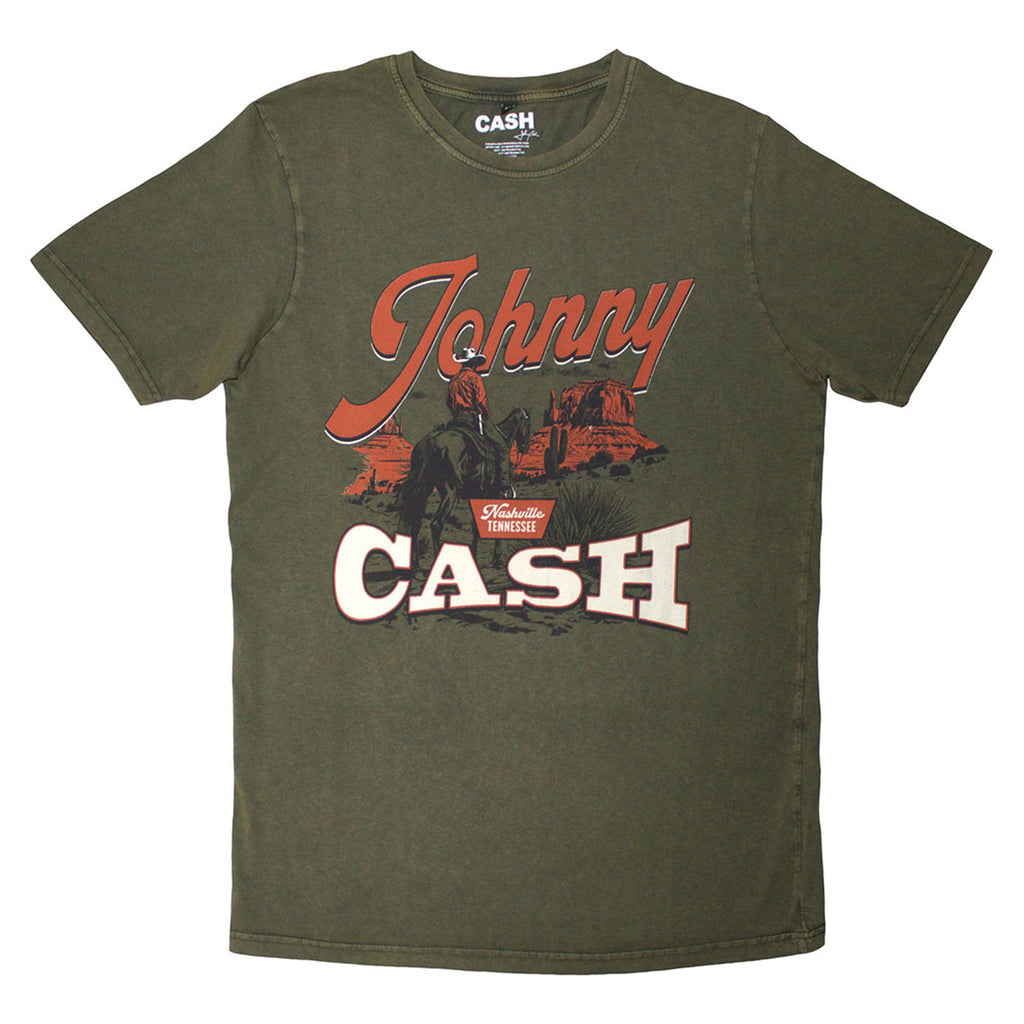 Johnny Cash Desert Cowboy Stone Wash T Shirt product image 1