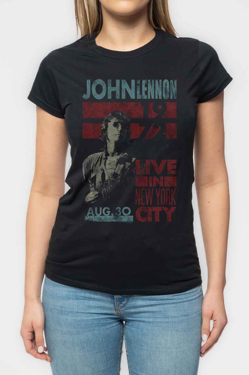John Lennon Live in NYC 1972 Skinny Fit T Shirt product image 3