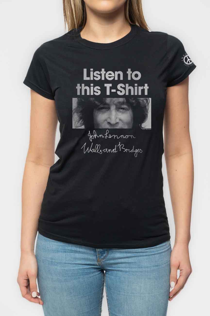 John Lennon Listen To This Skinny Fit T Shirt product image 3