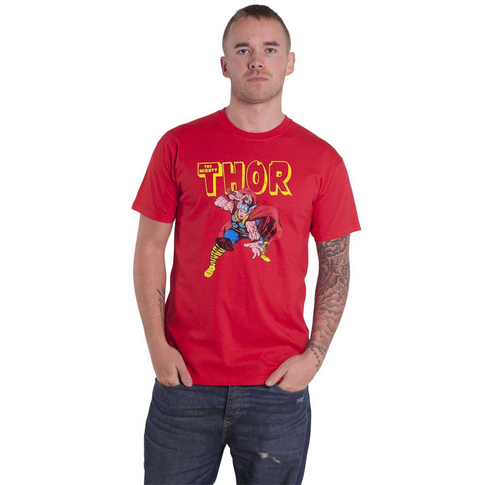 Thor Hammer Distressed Marvel T Shirt product image 1