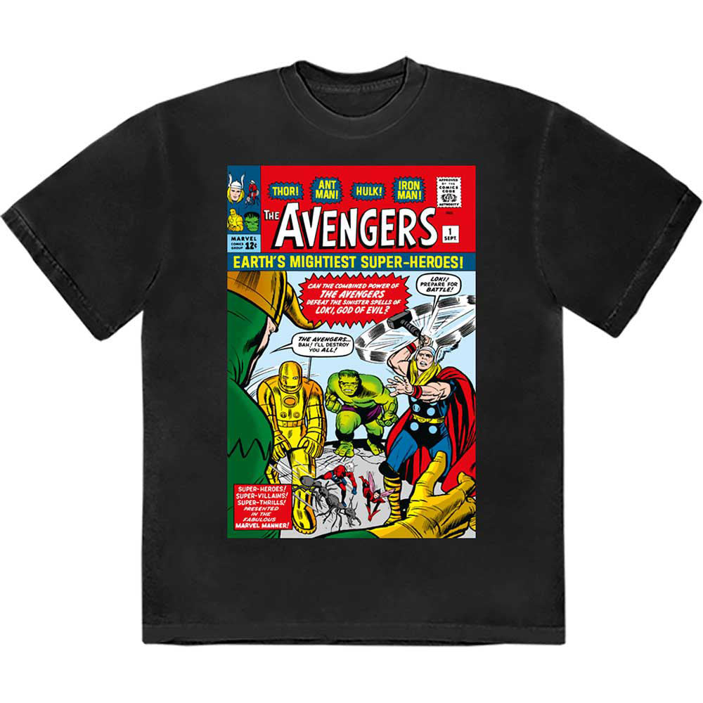 Avengers Earths Mightiest Comic Cover Marvel T Shirt product image 1