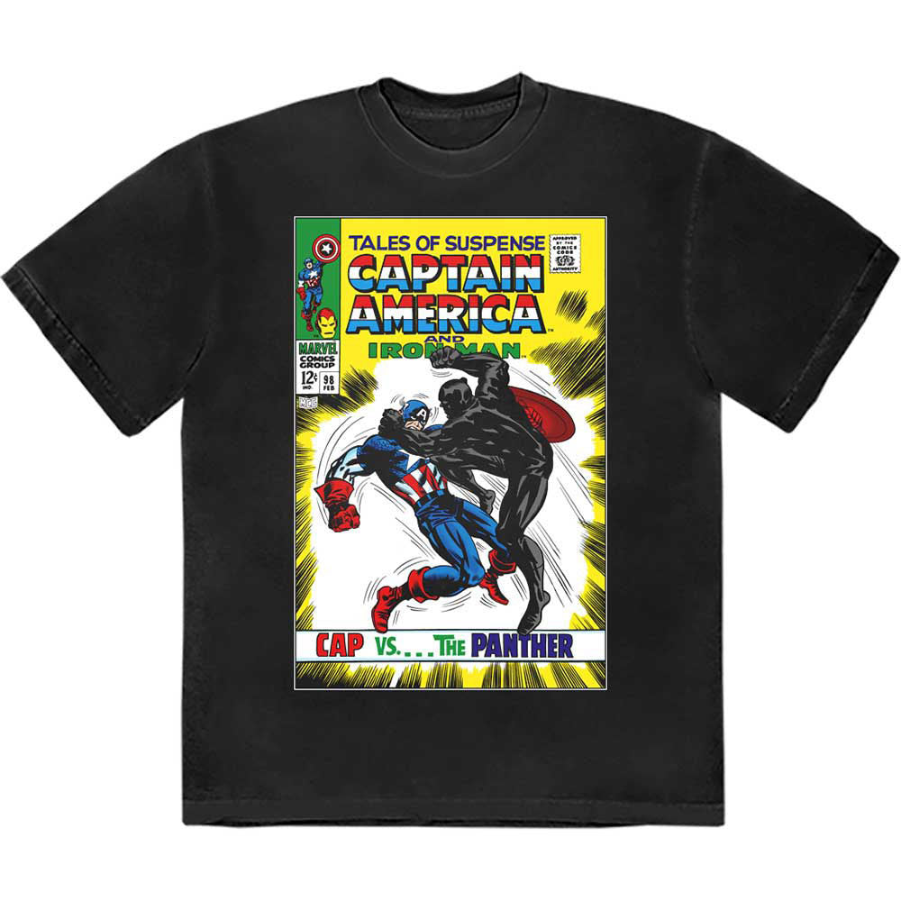 The Black Panther Comic Cover Marvel T Shirt product image 1