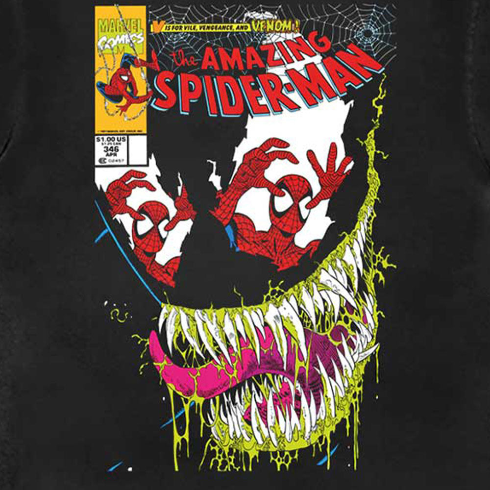Spiderman V Is For Venom Comic Cover Marvel T Shirt product image 2