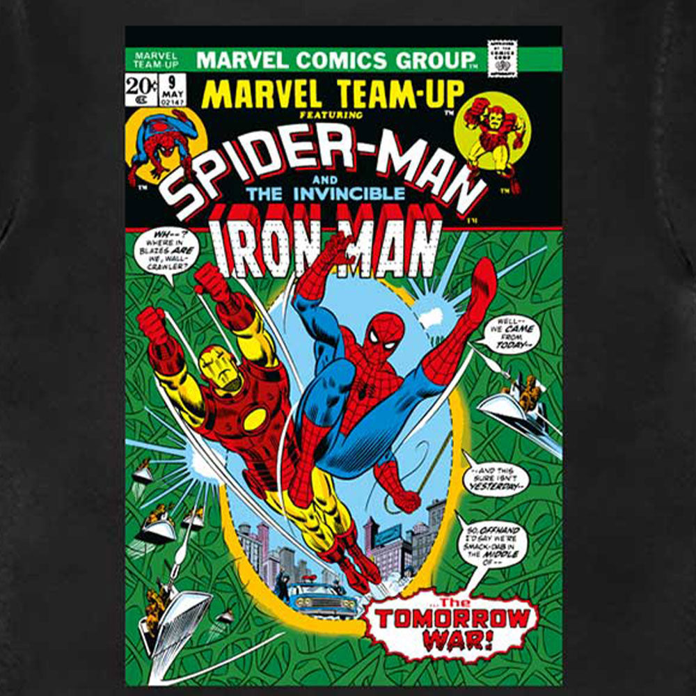 Spiderman And Iron Man Comic Cover Marvel T Shirt product image 2