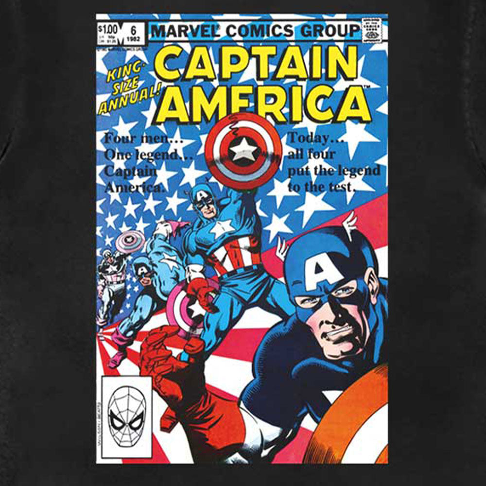Many Captain Americas Comic Cover Marvel T Shirt product image 2