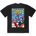 Many Captain Americas Comic Cover Marvel T Shirt product image 1