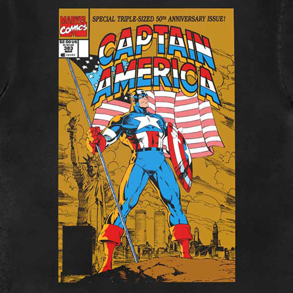 Captain America 50th Comic Cover Marvel T Shirt product image 2