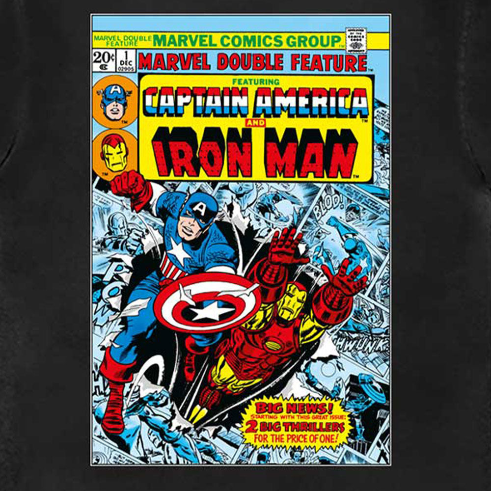 Captain America And Iron Man Comic Cover Marvel T Shirt product image 2