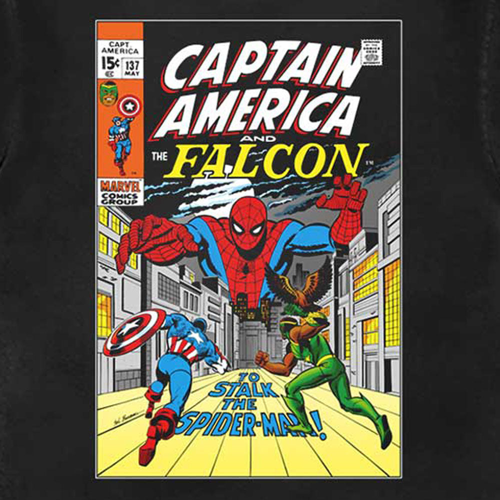 Captain America And Falcon Comic Cover Marvel T Shirt product image 2
