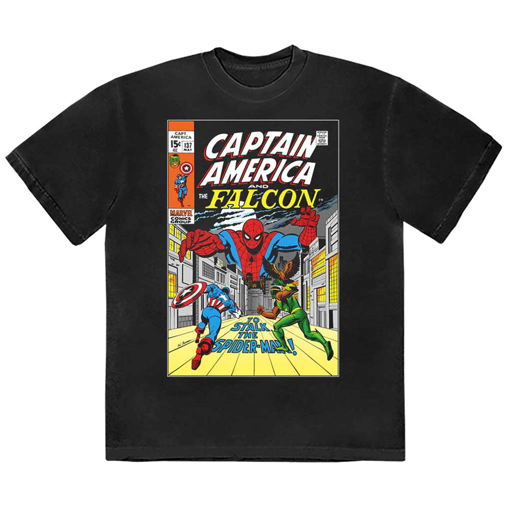 Captain America And Falcon Comic Cover Marvel T Shirt product image 1