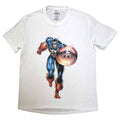 Captain America Running Logo Marvel T Shirt product image 1