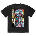 Captain America Wheel Comic Cover Marvel T Shirt product image 1