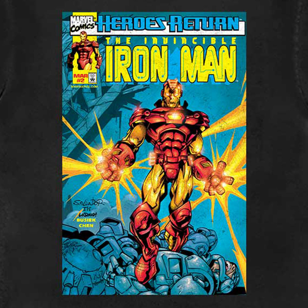 Invincible Iron Man Comic Cover Marvel T Shirt product image 2
