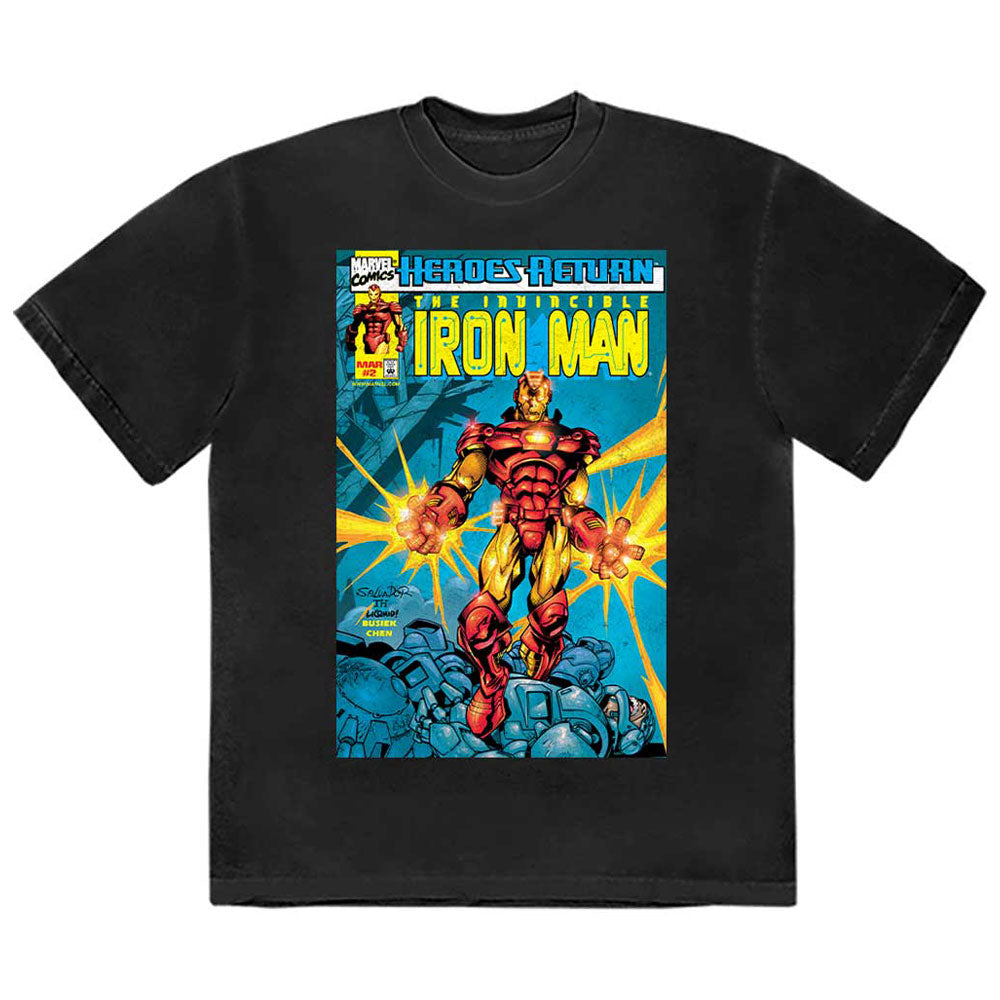 Invincible Iron Man Comic Cover Marvel T Shirt product image 1