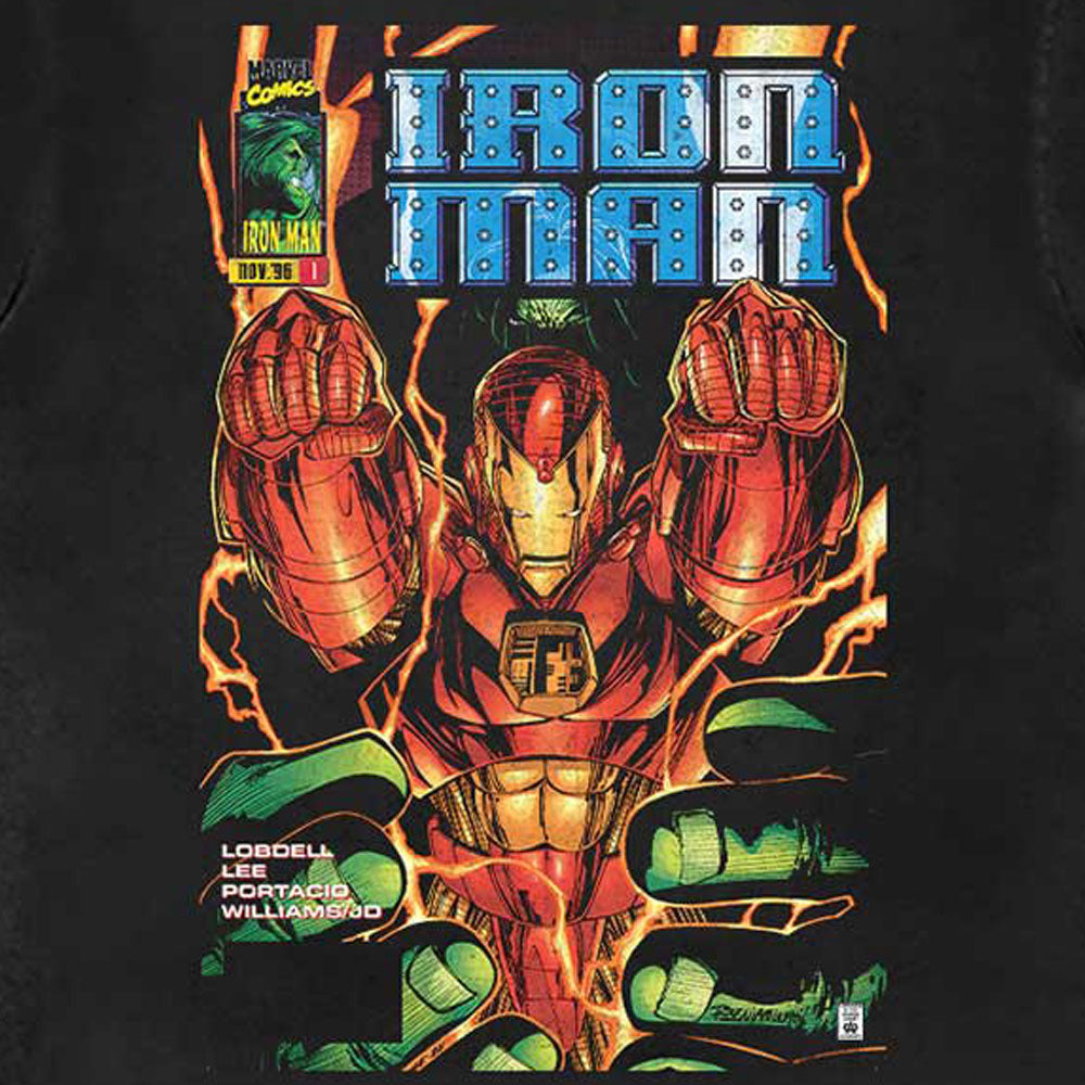 Iron Man Fist Comic Cover Marvel T Shirt product image 2