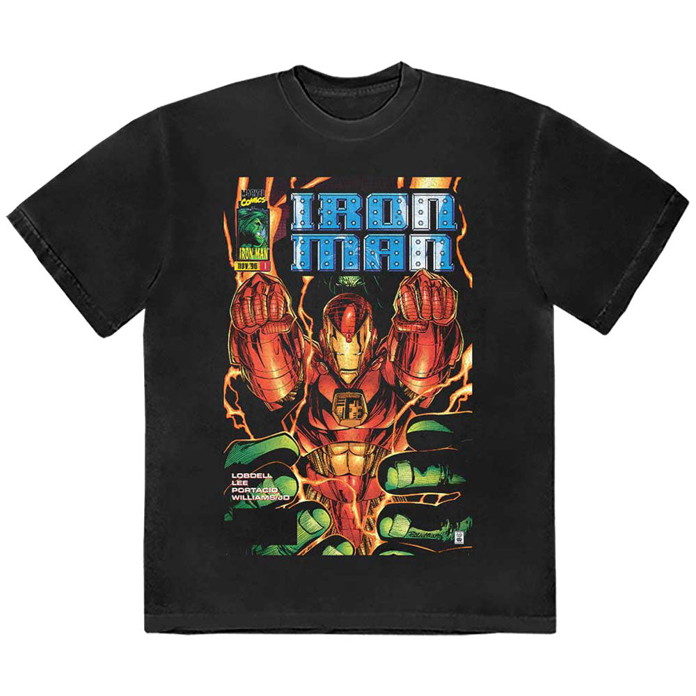 Iron Man Fist Comic Cover Marvel T Shirt product image 1