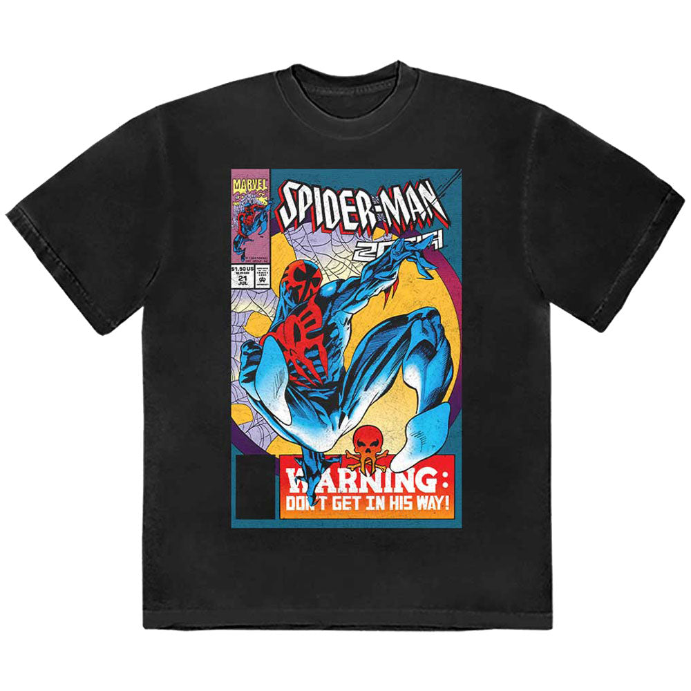 Spider Man Warning Comic Cover Marvel T Shirt product image 1