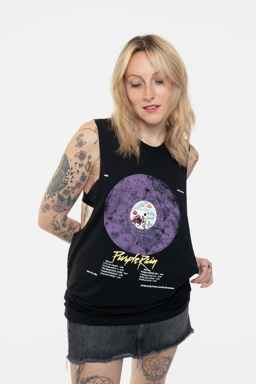 Prince Purple Rain Disc Tracklist Vest Top product image 1