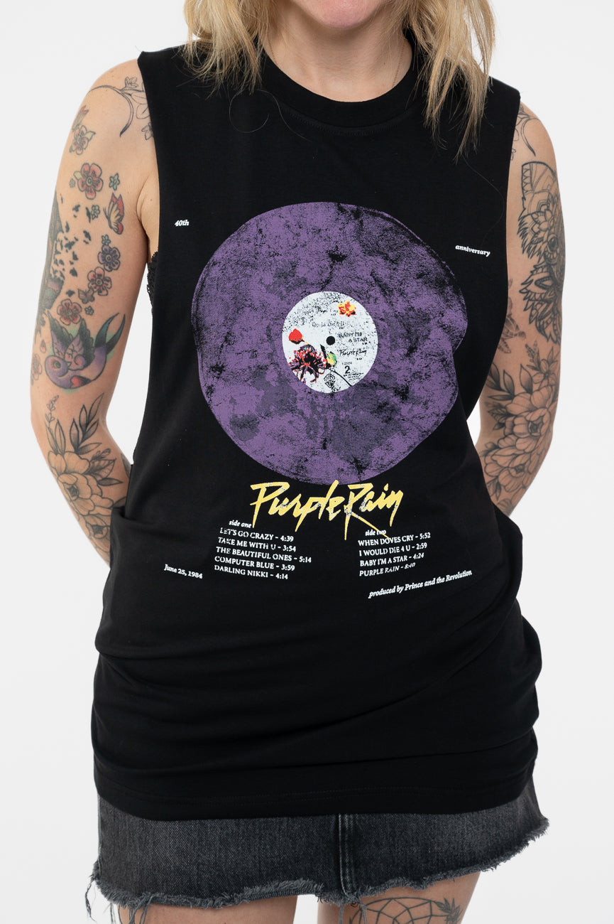 Prince Purple Rain Disc Tracklist Vest Top product image 3