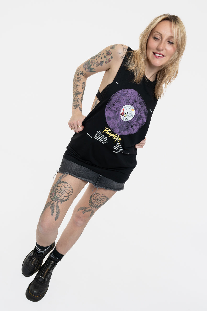 Prince Purple Rain Disc Tracklist Vest Top product image 5
