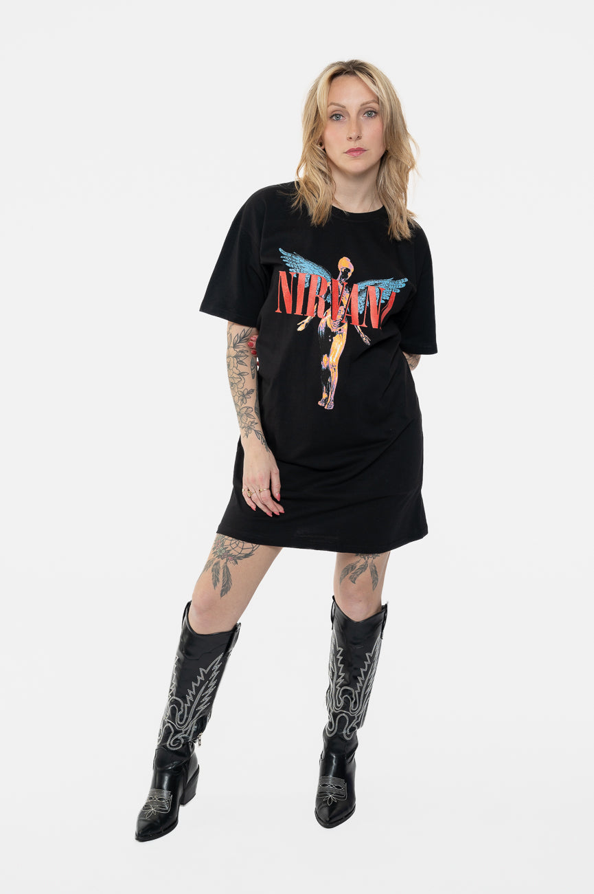 Nirvana Angelic Band Logo T Shirt Dress product image 2
