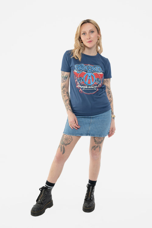 Aerosmith Rainbow Spade Womens T Shirt product image 2