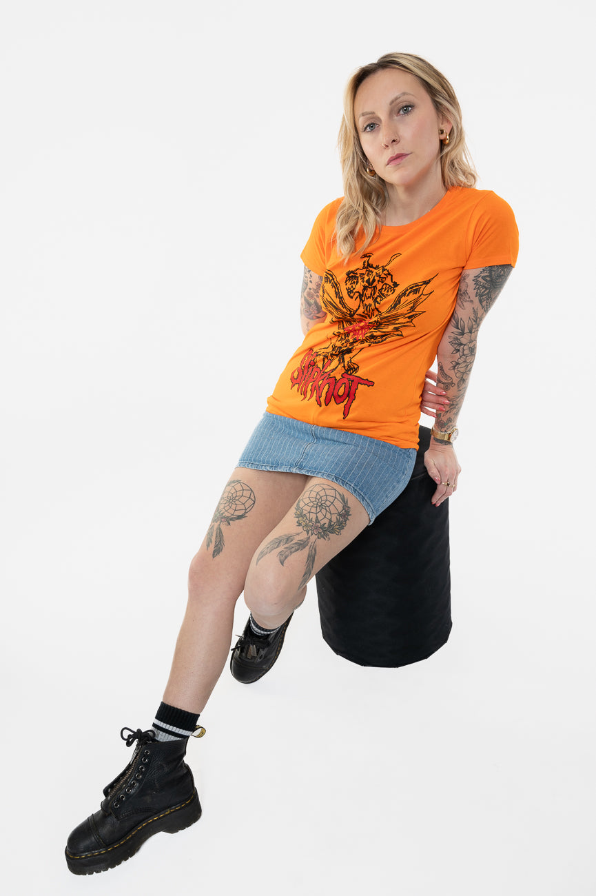Slipknot Winged Devil Skinny Fit T Shirt product image 5