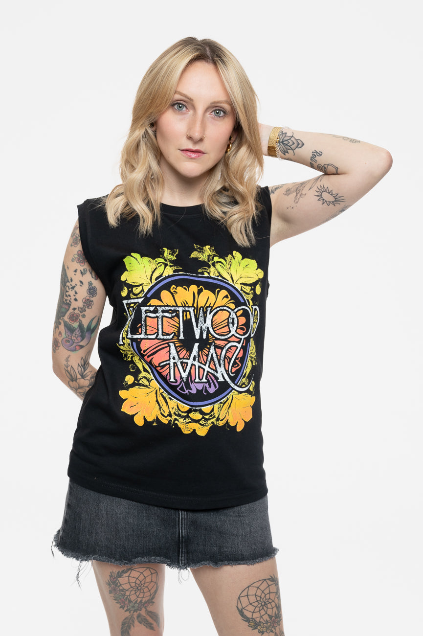 Fleetwood Mac Circle Floral Logo Tank Top product image 1