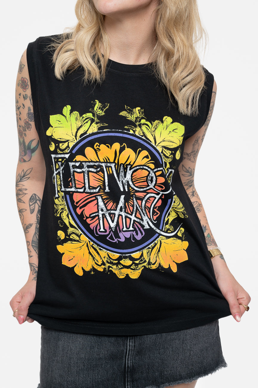 Fleetwood Mac Circle Floral Logo Tank Top product image 3