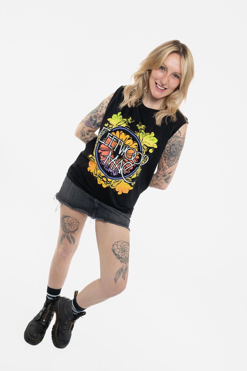 Fleetwood Mac Circle Floral Logo Tank Top product image 5