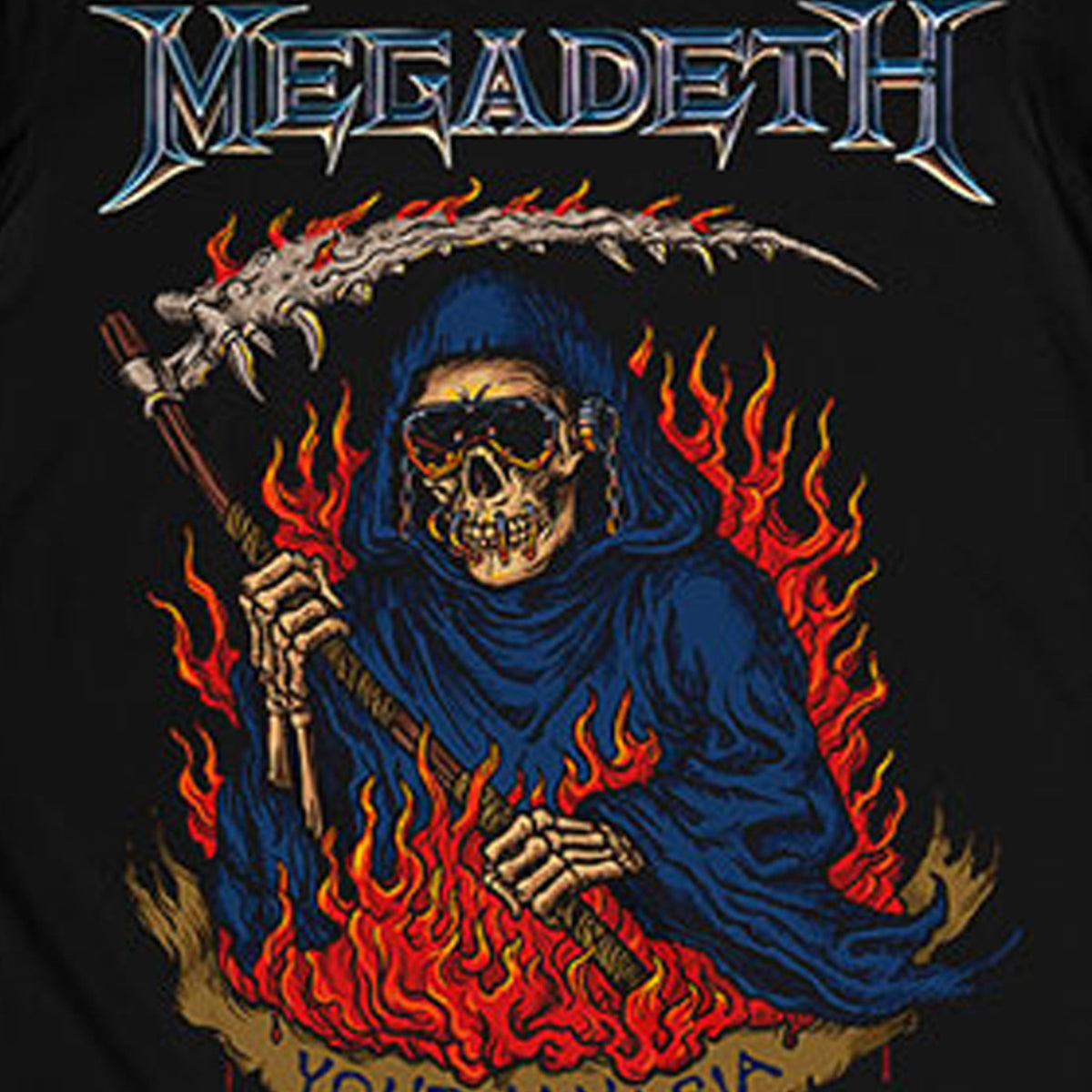 Megadeth Youthanasia Flames T Shirt product image 2