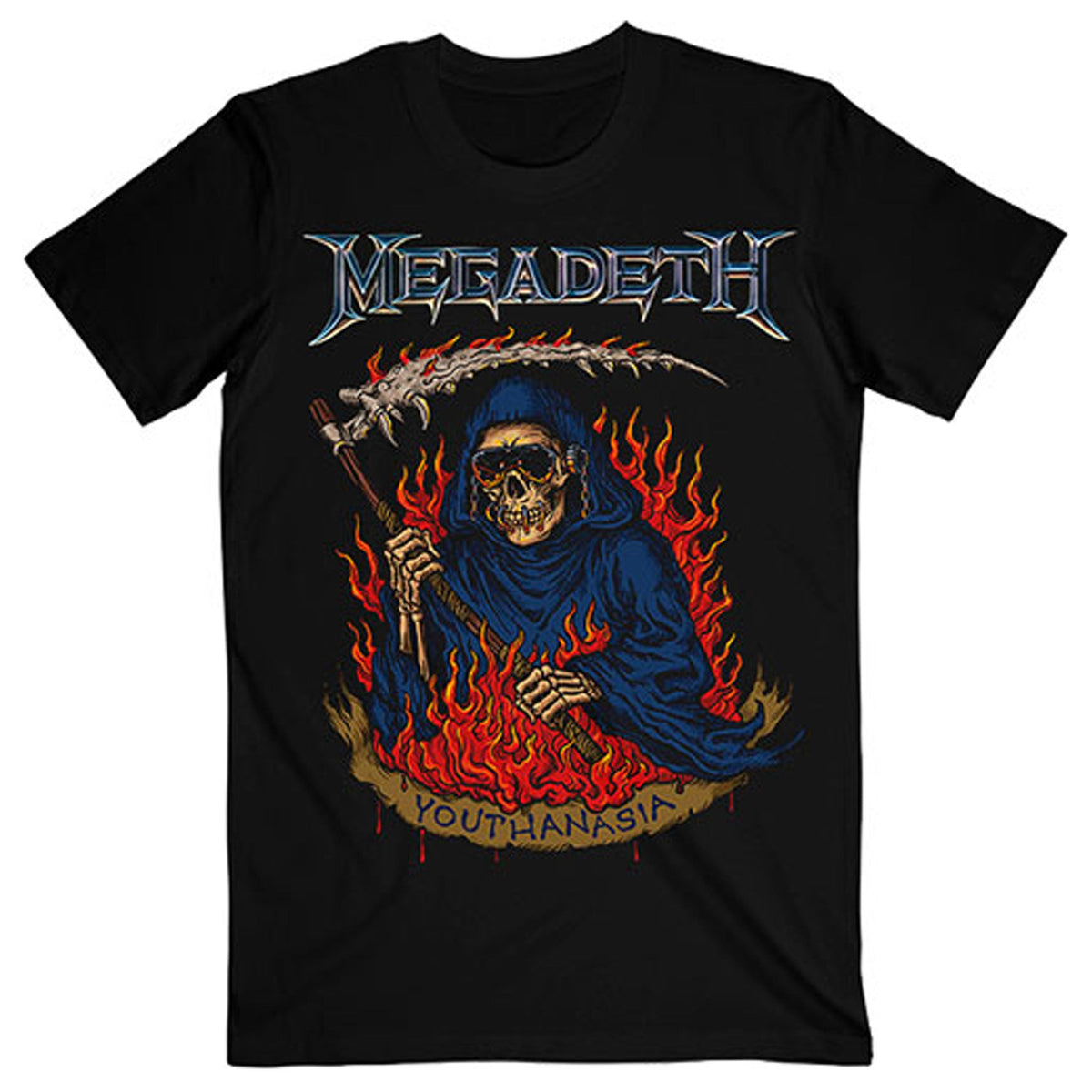 Megadeth Youthanasia Flames T Shirt product image 1
