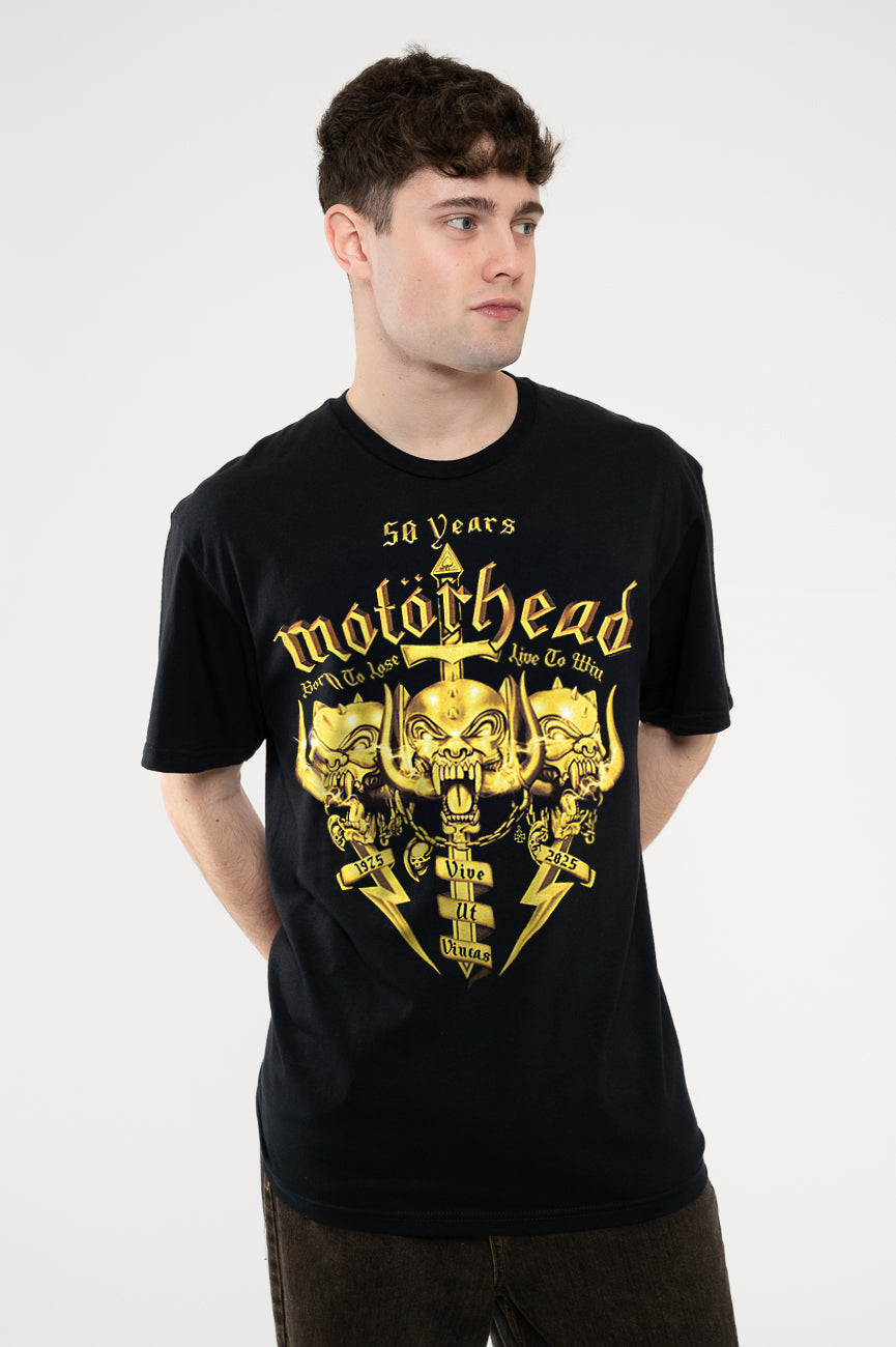 Motorhead 50 Years Swords And Warpig T Shirt product image 1