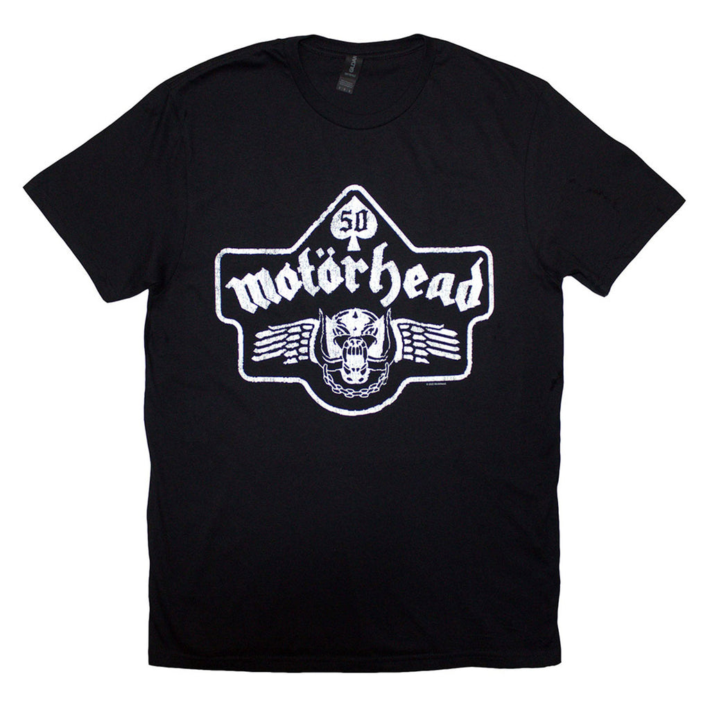 Motorhead 50 Years Ace Wings Emblem T Shirt product image 1