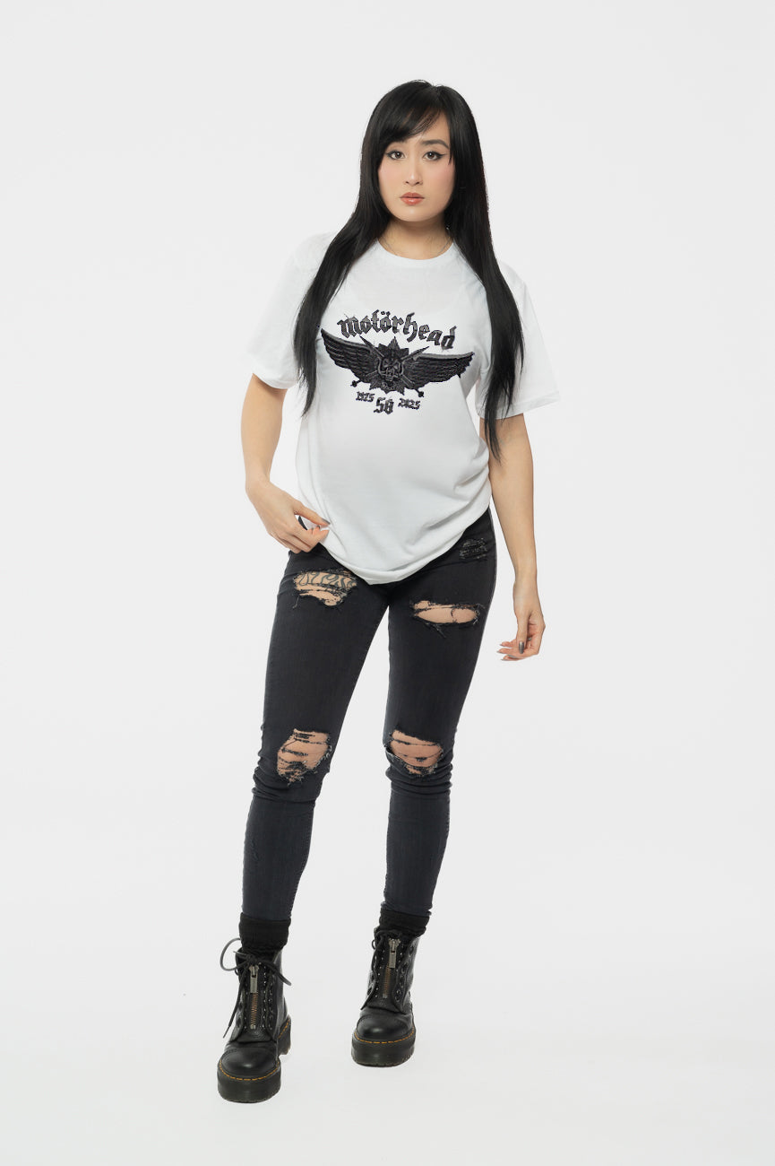 Motorhead 50 Years Wings Badge T Shirt product image 2