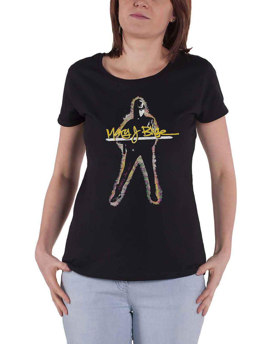 Mary J Blige Glow Logo Skinny Fit T Shirt product image 1