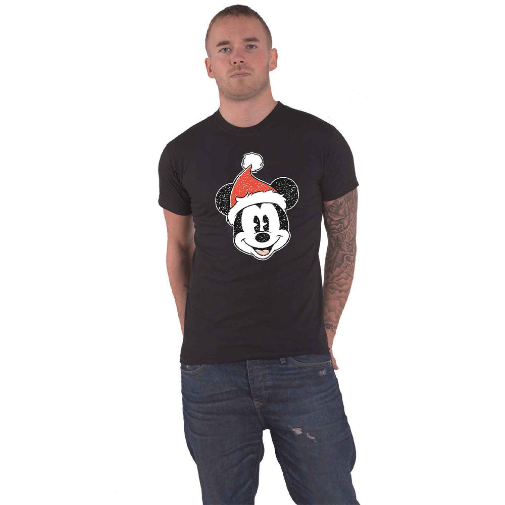 Mickey Mouse Santa Hat T Shirt