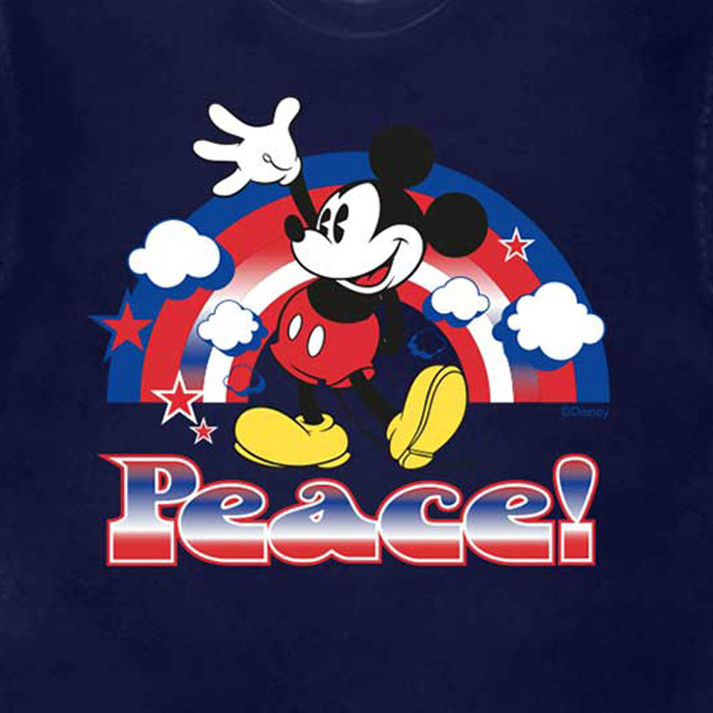 Mickey Mouse Peace Rainbow Logo T Shirt product image 2