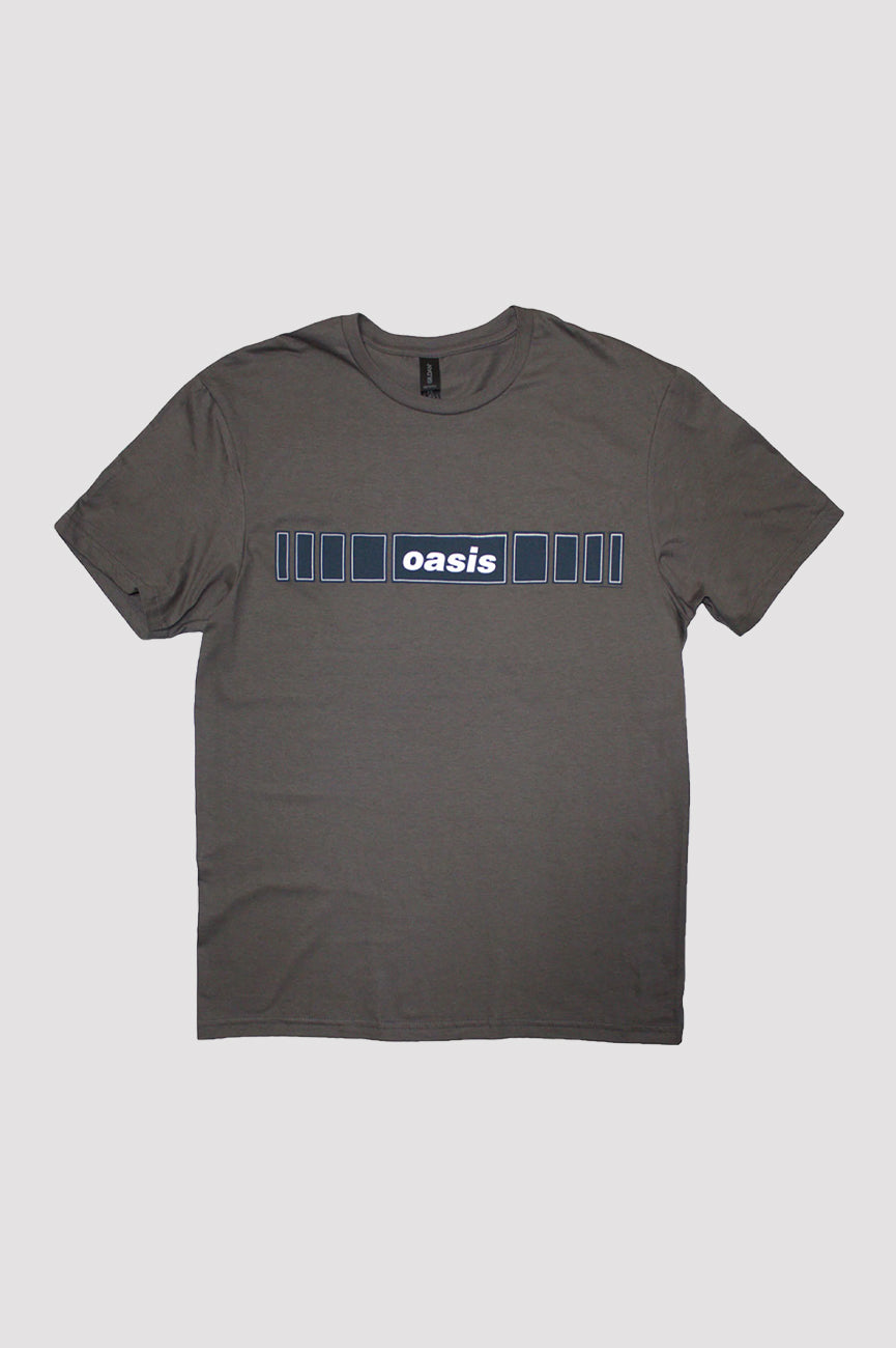 Oasis Horizontal Bars Band Logo T Shirt product image 1