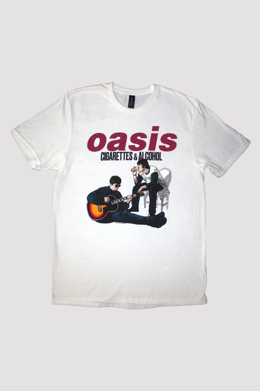 Oasis Cigarettes And Alcohol Illustration T Shirt product image 1