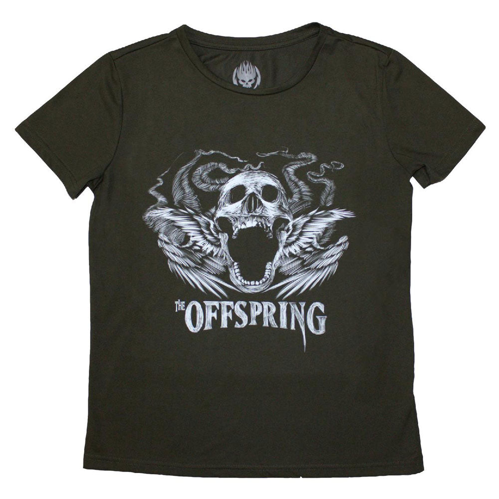 The Offspring Feathered Winged Skull Womens T Shirt product image 1