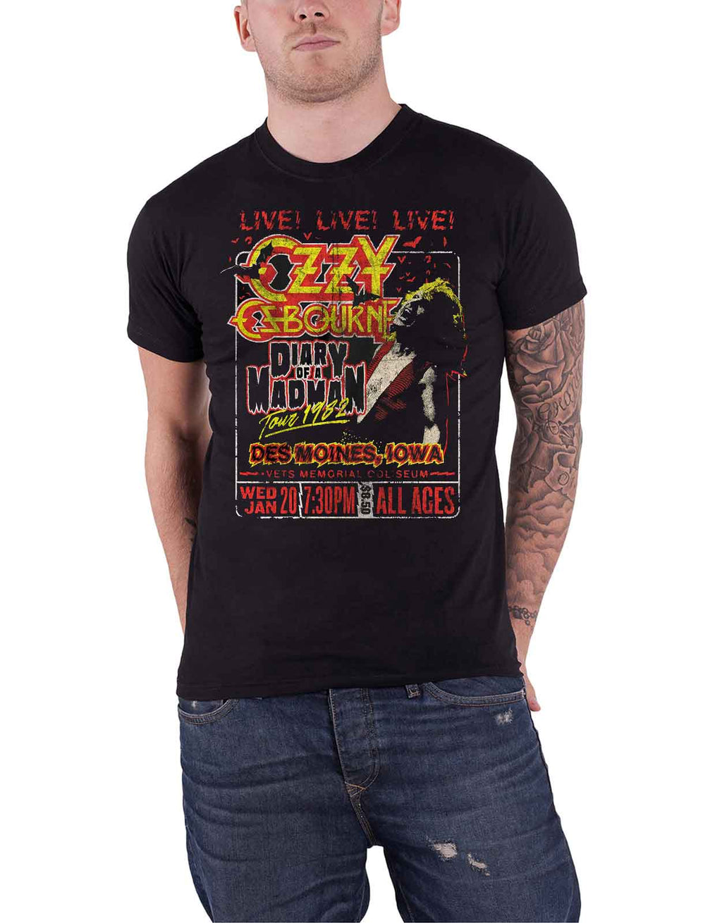 Ozzy Osbourne Diary of a Madman Tour 1982 T Shirt product image 1
