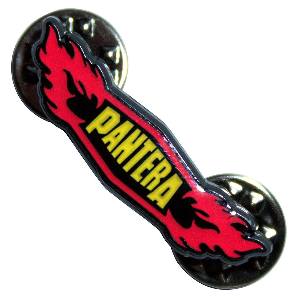 Pantera Flames Band Logo Pin Badge
